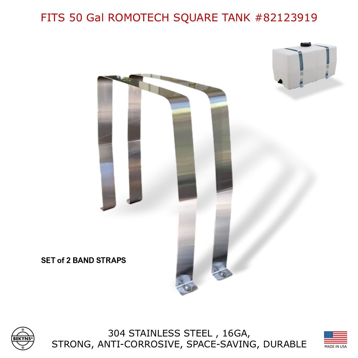 bekyns stainless straps -romotech 82123919