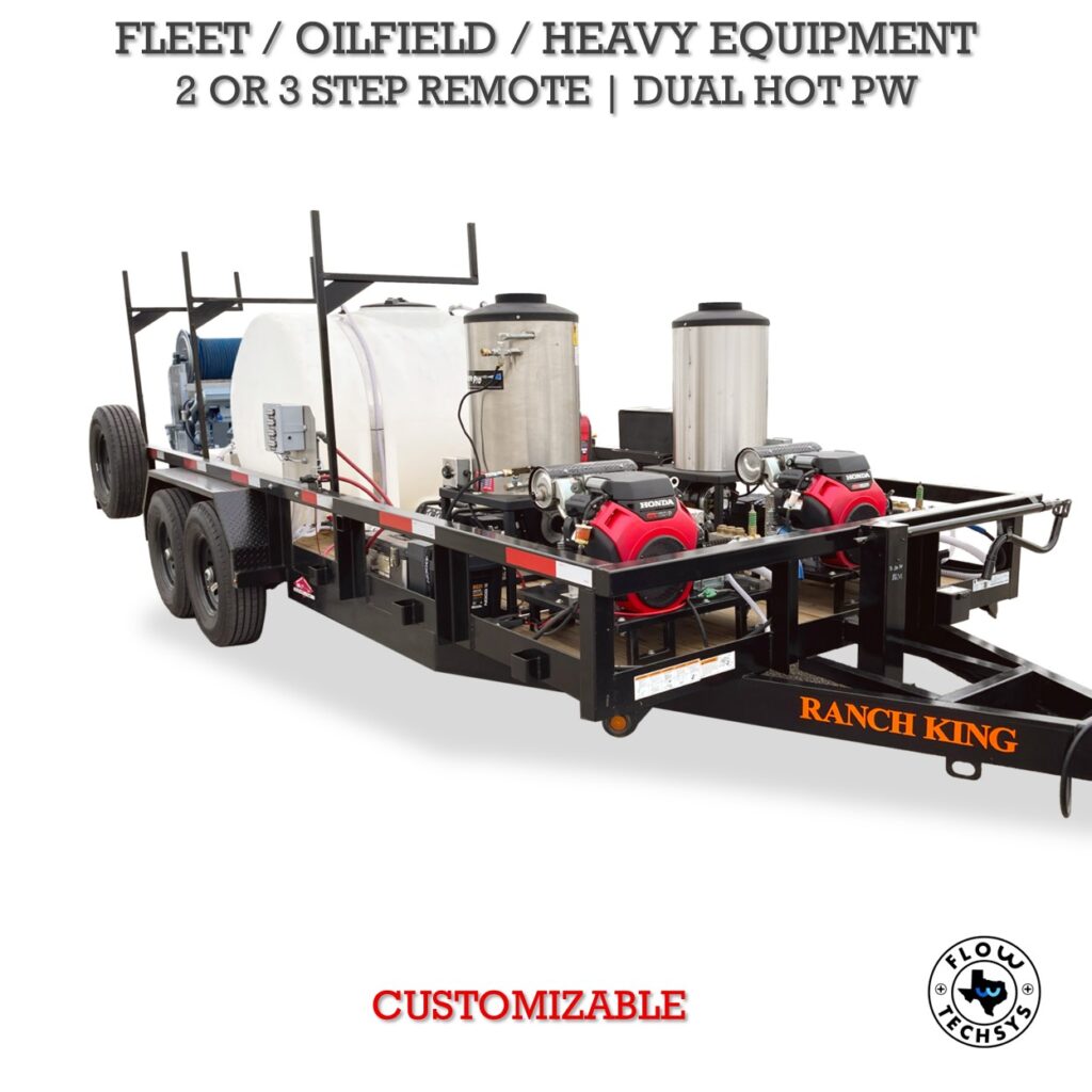 Hygea 17GRX3 - Complete Trailer Dual Hot 8.5 GPM 3-Step Remote Chemical Proportioner