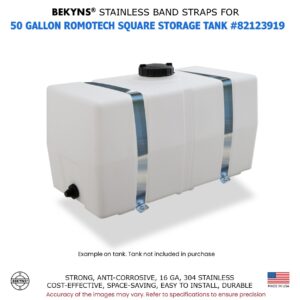 Bekyns Stainless Band Straps for 50 Gallon Romotech Square Tank # 82123919