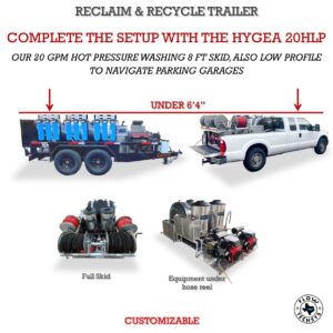 HYDRA 8HL - HIGH FLOW RECLAIM & RECYCLE TRAILER 8 HR CONTINUOUS CLEANING AT 20GPM