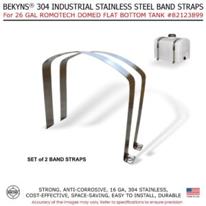 Bekyns Stainless Band Straps for 26 Gal Romotech Tank # 82123899