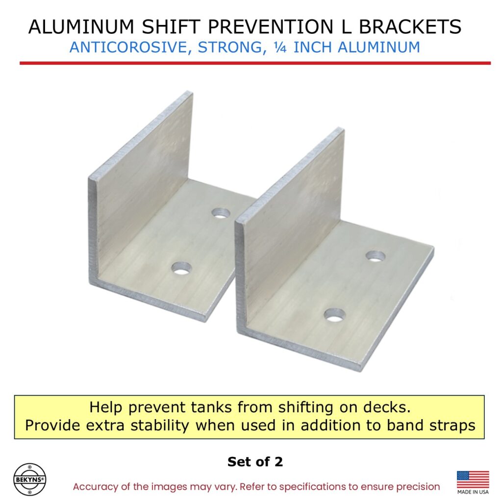 Aluminum Shift Prevention L Brackets - Set of 2