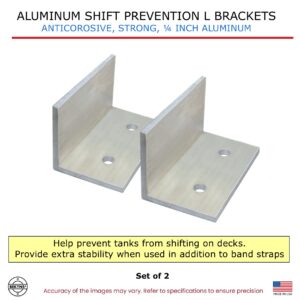 Aluminum Shift Prevention L Brackets - Set of 2