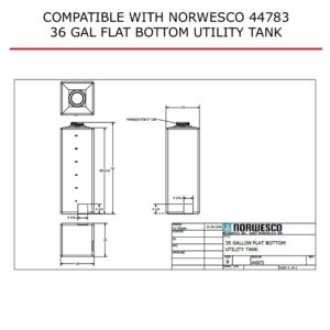 Bekyns Stainless Cradle Band Straps for 35 Gallon Flat Bottom Vertical Rectangular Tanks - Norwesco 44783