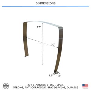 Bekyns Stainless Band Straps for 100 Gallon Snyder Rectangular Utility PCO Tank # 1200000W94301