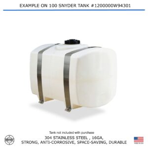 Bekyns Stainless Band Straps for 100 Gallon Snyder Rectangular Utility PCO Tank # 1200000W94301