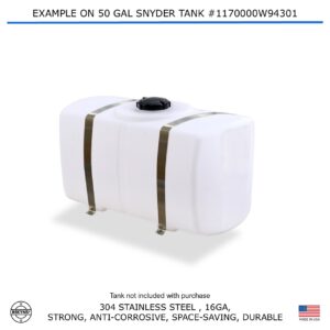Bekyns Stainless Band Straps for 50 Gallon Snyder Rectangular Utility PCO Tank #1170000W94301
