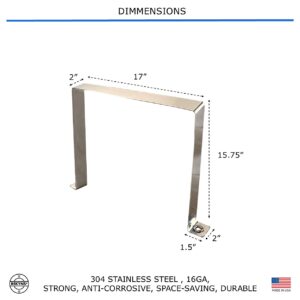 Bekyns Stainless Band Straps for 26 Gallon Rectangular Tank Den Hartog/Ace Rotomold #SP0026-RT, Norwesco #43835