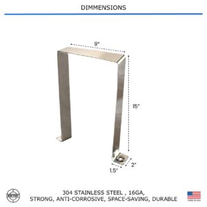 Bekyns Stainless Band Straps for 7 Gal Rectangular Flat Bottom Tanks Ace Rotomold sp0007 Den Hartog sp0007 Norwesco 44852