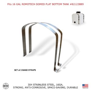 Bekyns Stainless Band Straps for 16 Gallon Domed Flat Bottom Water Utility Romotech Tank #82123889