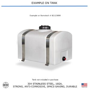 Bekyns Stainless Band Straps for 26 Gal Romotech Flat Bottom Storage Tank # 82123899