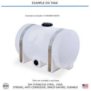 Bekyns Stainless Band Straps for 60 Gal Horizontal Leg Tank Snyder #1060000C95003