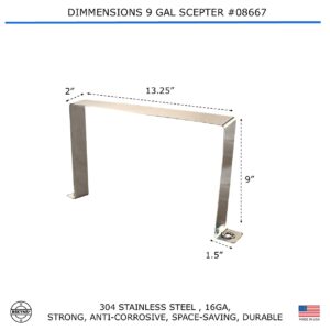 Bekyns Stainless Band Straps for 9 Gal Scepter Rectangular Marine Fuel Tank #08667