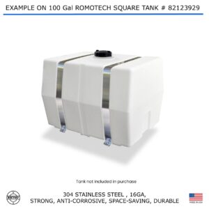Bekyns Stainless Band Straps for 100 Gallon Romotech Square Tank # 82123929